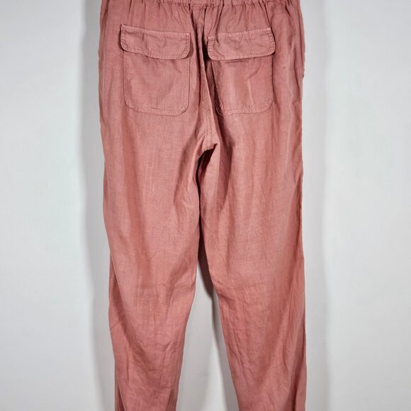 Cynthia Rowley Jogger-Style Linen Pants - Picture 2 of 8